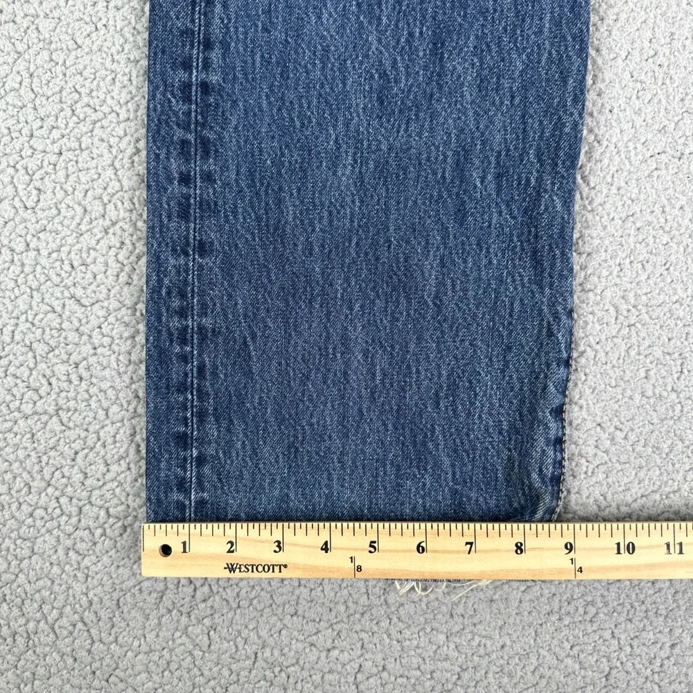 Levi's 501 Button Fly Jeans Men 40x30 Blue Straight Medium Wash Cowboy Preppy‎